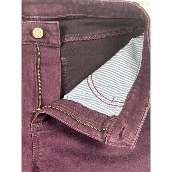 Talbots Flawless High-Waist Jegging Ankle Jeans Maroon Size 6 - Picture 3 of 7